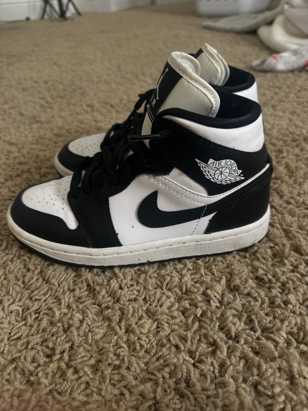 Jordan 1s Black and White Sneakers